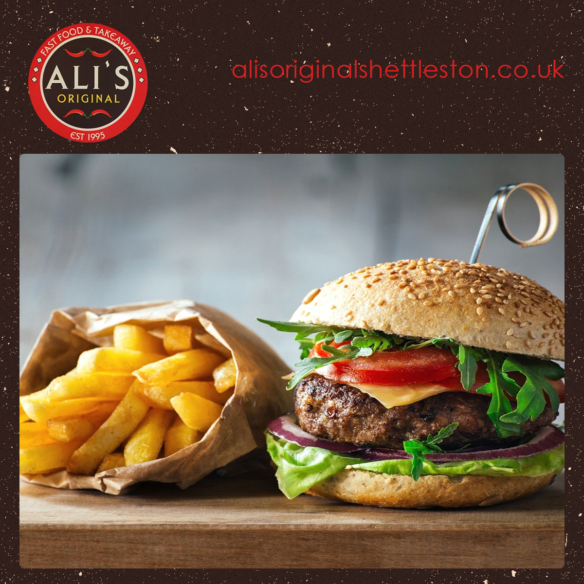 Ali's Original takeaway Glasgow burgers