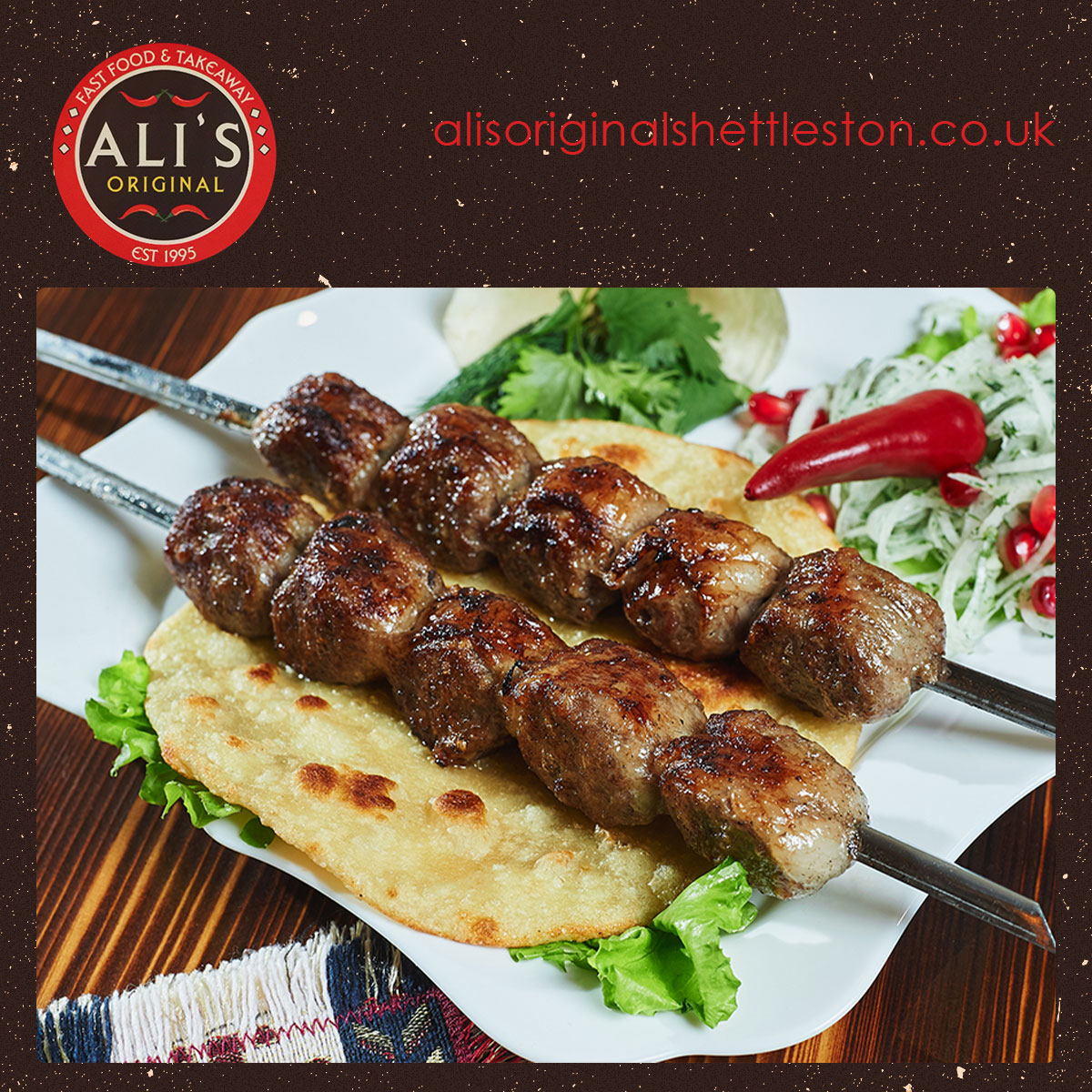 Ali's Original takeaway Glasgow kebab